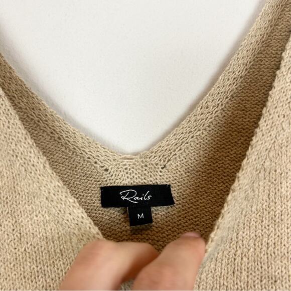 Rails‎ Maise Knit Tank Oatmeal Tan Size Medium - Picture 6 of 9